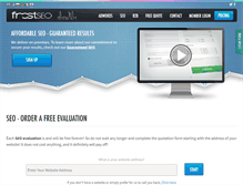 Tablet Screenshot of frostseo.com